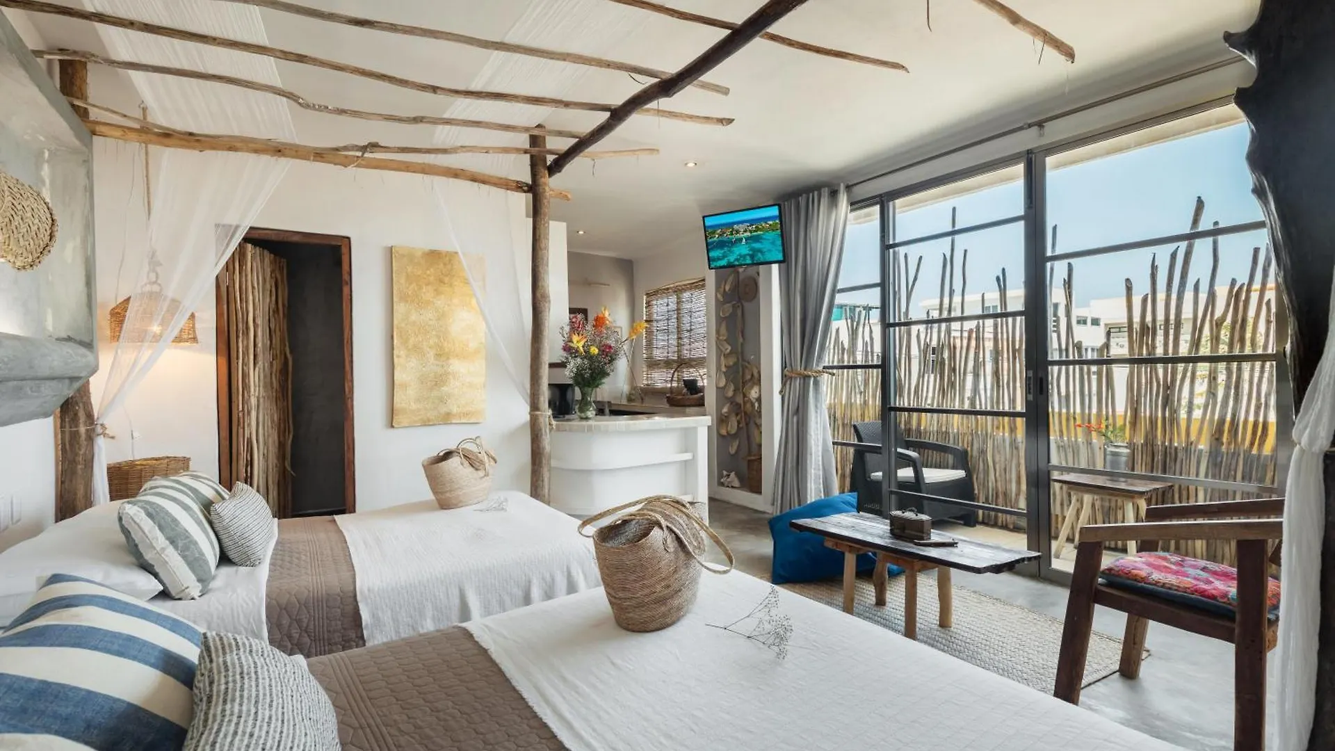 Casa Nahua Maya Centro Isla Mujeres别墅 墨西哥